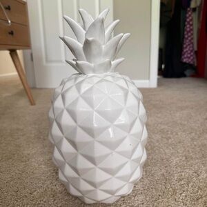White Ceramic Pineapple Decor
